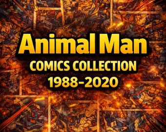 Coleção de Quadrinhos Animal Man 1988-2020, Pacote de 14GB, Edição, Volume, Brochura, Extra, Anual, Especial, Edições 1-89, Últimos Dias, Quadrinhos Raros, Revista
