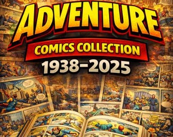 Coleção de quadrinhos de aventura 1938-2025, Mega Pacote de 19GB, edições 1-529, Brochura, Volume, Especial, Extra, Era de Ouro, Clássico, Moderno, Revista