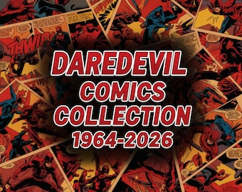 Coleção de quadrinhos do Demolidor 1964-2026, Mega Pacote de 68GB, Edição do Demolidor, Encadernado, Volume, Anual, Quadrinhos de Heróis, Omnibus, Ultimate, Moderno, Revista