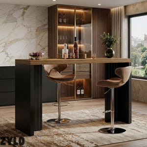 Modern Rectangular Refreshment Station For Hosting Large Gatherings In Contemporary Dining Spaces.