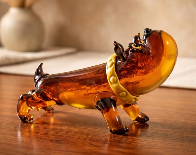 A Murano Style Glass Figurine of an English Bulldog 40cm