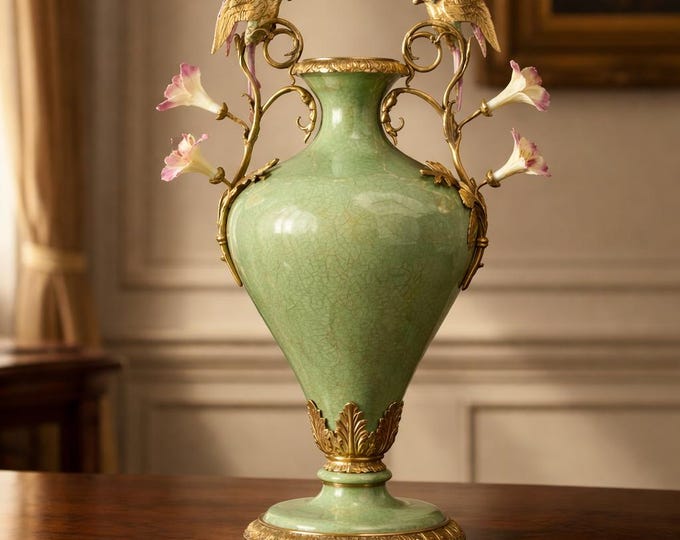 Casa Padrino A Bronze Mounted Luxury Porcelain Vase