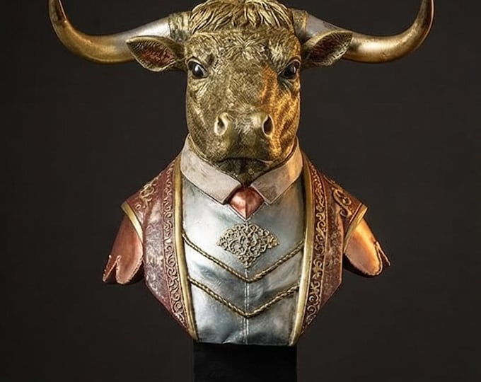 A Resin Figurine Of An Ox, 35cm