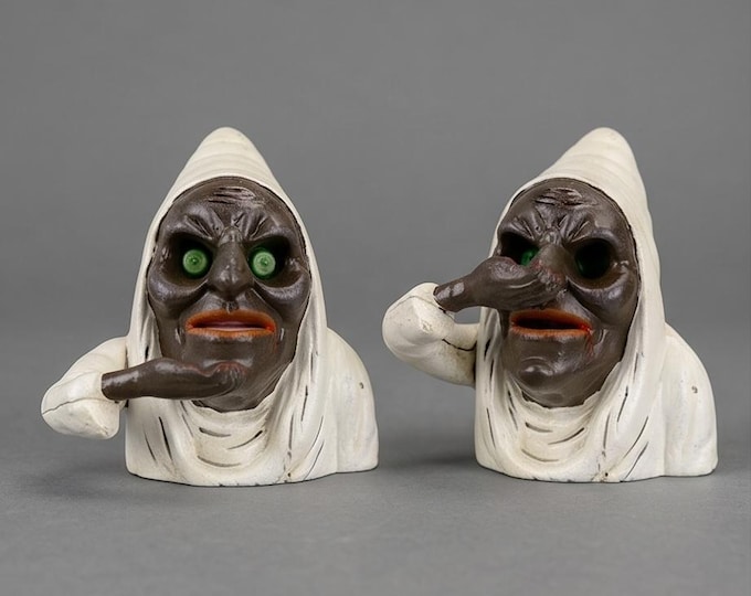 A Cast Iron Witch Mechanical Bank 14 cm