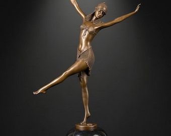 A Bronze Sculpture of The Dancer Of Palmyra 46cm