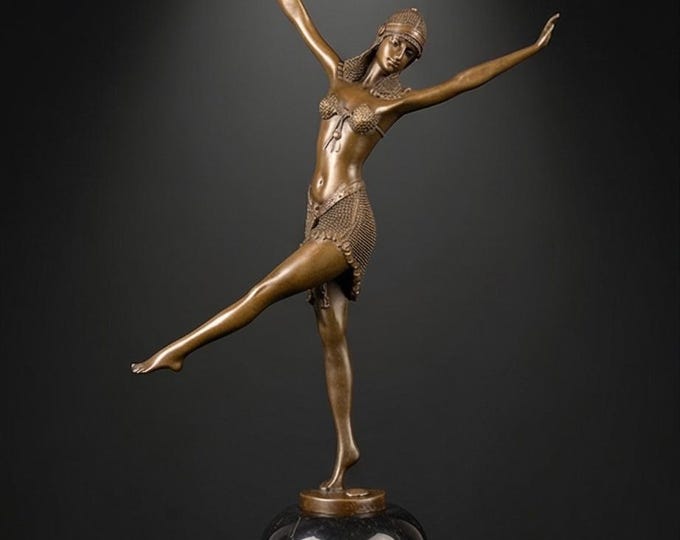 A Bronze Sculpture of The Dancer Of Palmyra 46cm