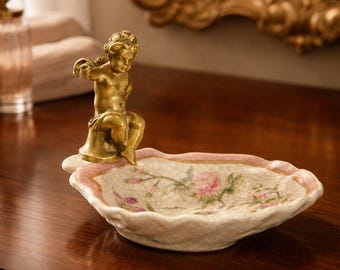 A Bronze Mounted Porcelain Soap Holder