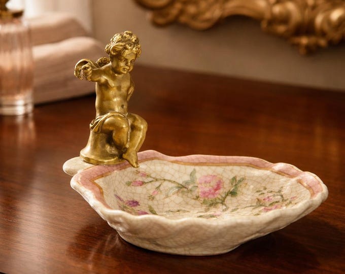 A Bronze Mounted Porcelain Soap Holder