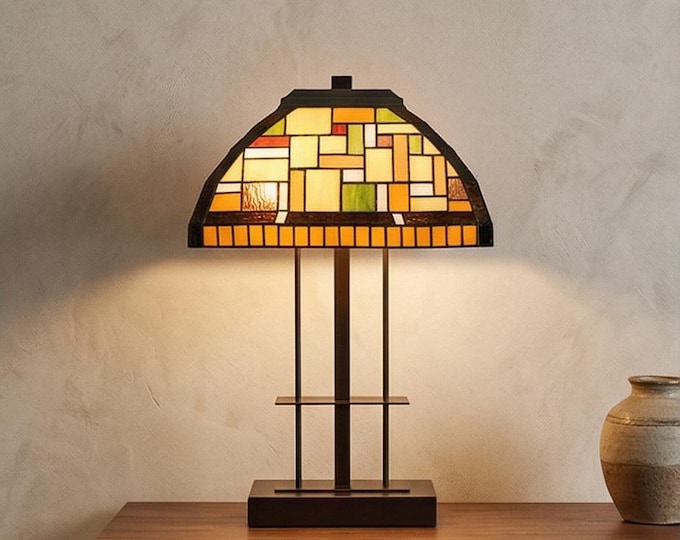 Vintage Tiffany Style lamp Ireland P20 Design 68cm