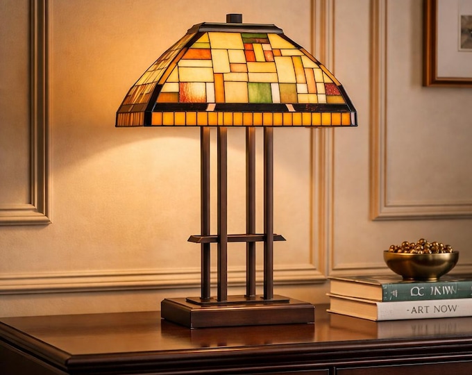 Vintage Tiffany Style lamp Ireland P20 Design 68cm