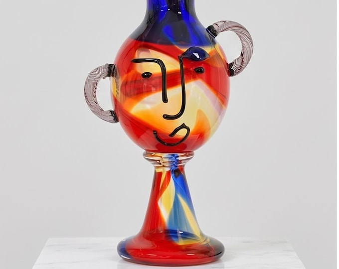 A Murano Style Abstract Glass Vase 52cm