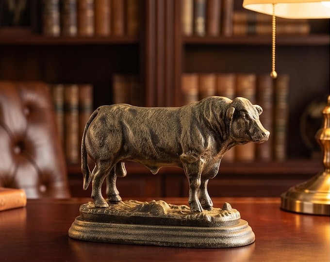A Cast Iron Bull 20cm