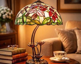 Vintage Tiffany Style lamp Madeira Design 60cm