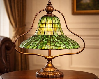 Vintage Tiffany Style lamp Lotus Bell 47cm