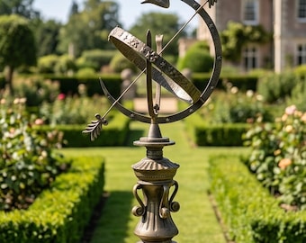 A Cast Iron Armillary Sphere Sundial 100 cm