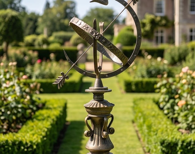 A Cast Iron Armillary Sphere Sundial 100 cm