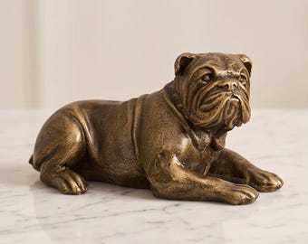 A Cast Iron Figurine Of A English Bulldog 27 cm