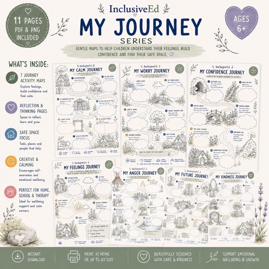 Childrens Emotional Wellbeing Worksheets feelings anxiety and confidence preview