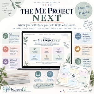 Interactive Self-Discovery Toolkit | Confidence, Goals, Growth (Digital Download)