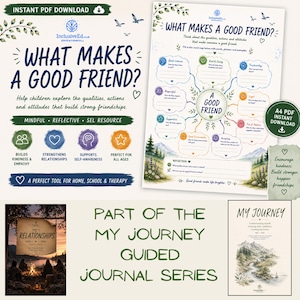 What Makes a Good Friend Instant Download PDF - Healthy relationships Social Emotional Learning a4 PDF