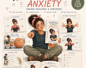 Working Through Anxiety towards Resilience & Confidence Workbook Instant Download PDF