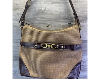 Etienne Aigner Wicker Rattan Basket Purse Hand Bag Vintage