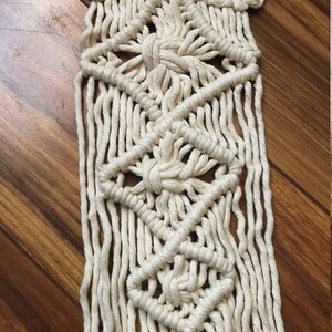 Triple Diamond : Macrame Bouquet Wrap image 1