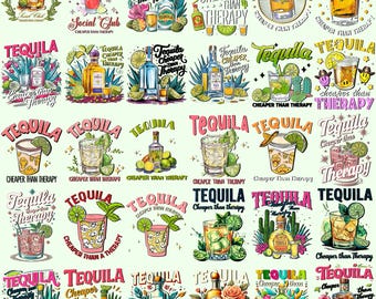 Tequila más barato que la terapia PNG Verano PNG Cinco de Mayo PNG Humor adulto PNG Beber PNG Verano divertido PNG