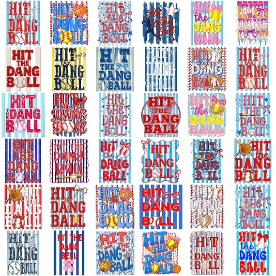 30 Hit The Dang Ball PNG Bundle, Baseball PNG, Swing Batter Batter Png, Game Day Png, Baseball Season Digital Download