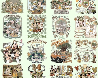 Disney Mickey & Friends Animal Kingdom Modo Safari png, Viaje a Walt Disney World png, Regalo Let's Get Wild png, Vacaciones en familia en Disneyland png