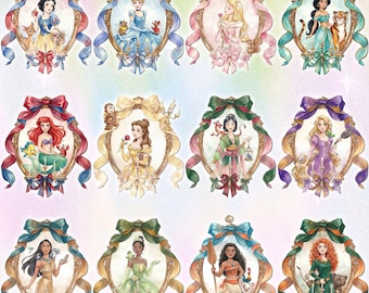 Coquette Bow Disney Princess Vintage png, Belle Ariel Elsa Cenicienta, Magic Kingdom Magical Castle png, Walt Disney Disney Girl Trip png
