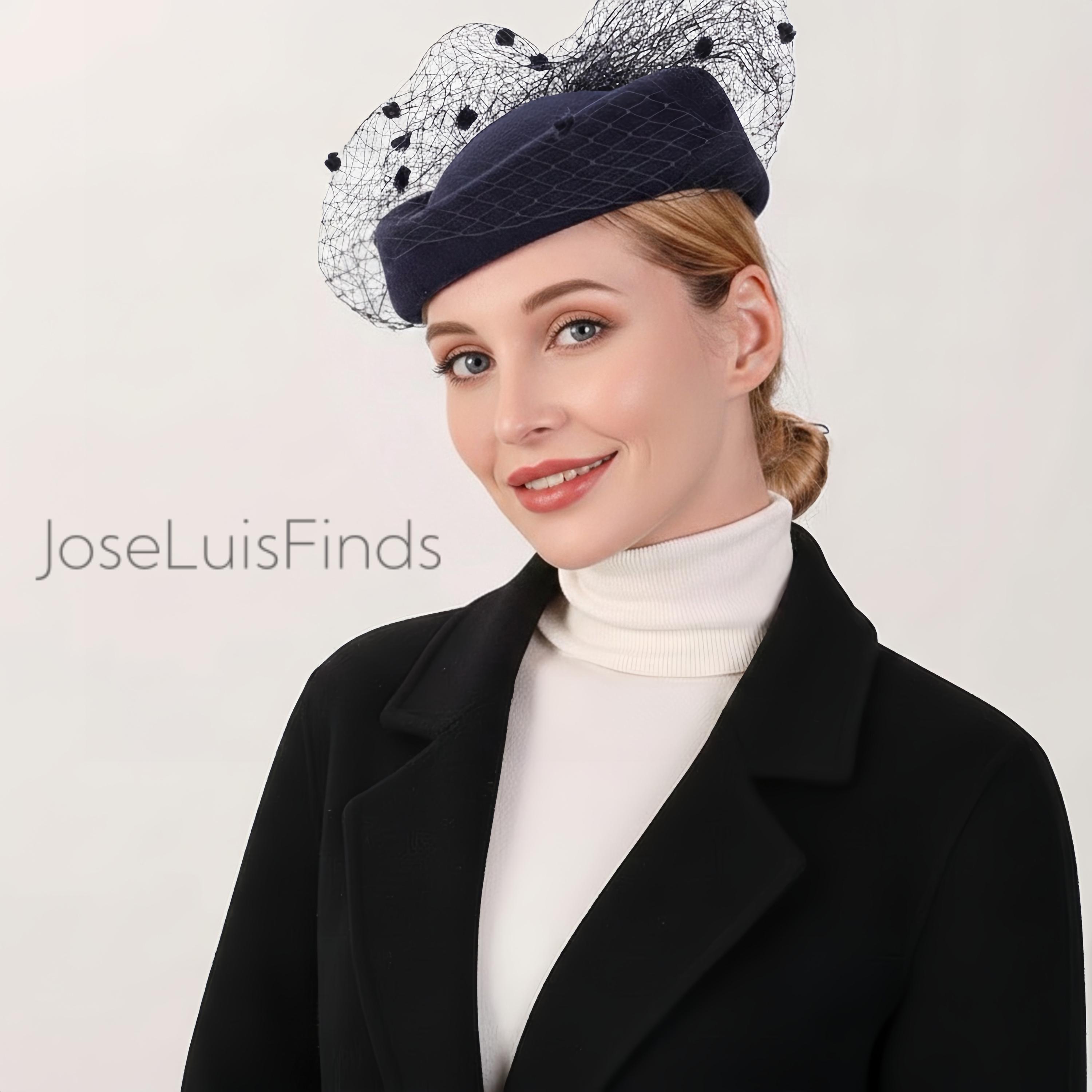 Genuine MINK Audrey Hepburn Style Pillbox Hat White Faux Fur Pillbox Hat – Namakan Goods main image 4