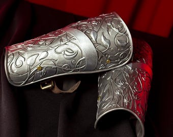 Handgefertigte Blumen Armschienen Ritter | Polyurethan LARP Cosplay
