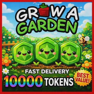 Grow a Garden | 10.000 Tokens | CHEAPEST + FASTEST