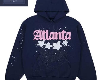 Spinne Atlanta Navy Unisex Pullover Hoodie