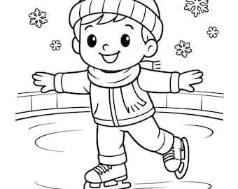 Sports and Activities Coloring Pages for Kids | 20 Page A4 (PDF Download)