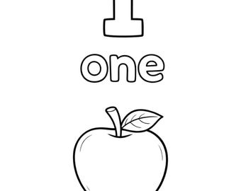 Numbers Coloring Pages for Kids | 20 Hearts Love Animals Printable PDF