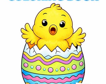 Easter Coloring Pages for Kids Ages 3–8 | 20 Cute Egg Hunt & Spring Designs | Printable PDF Activity Book | Instant Download