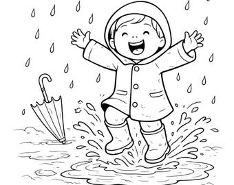 Weather Coloring Pages for Kids | 20 Page A4 (PDF Download)