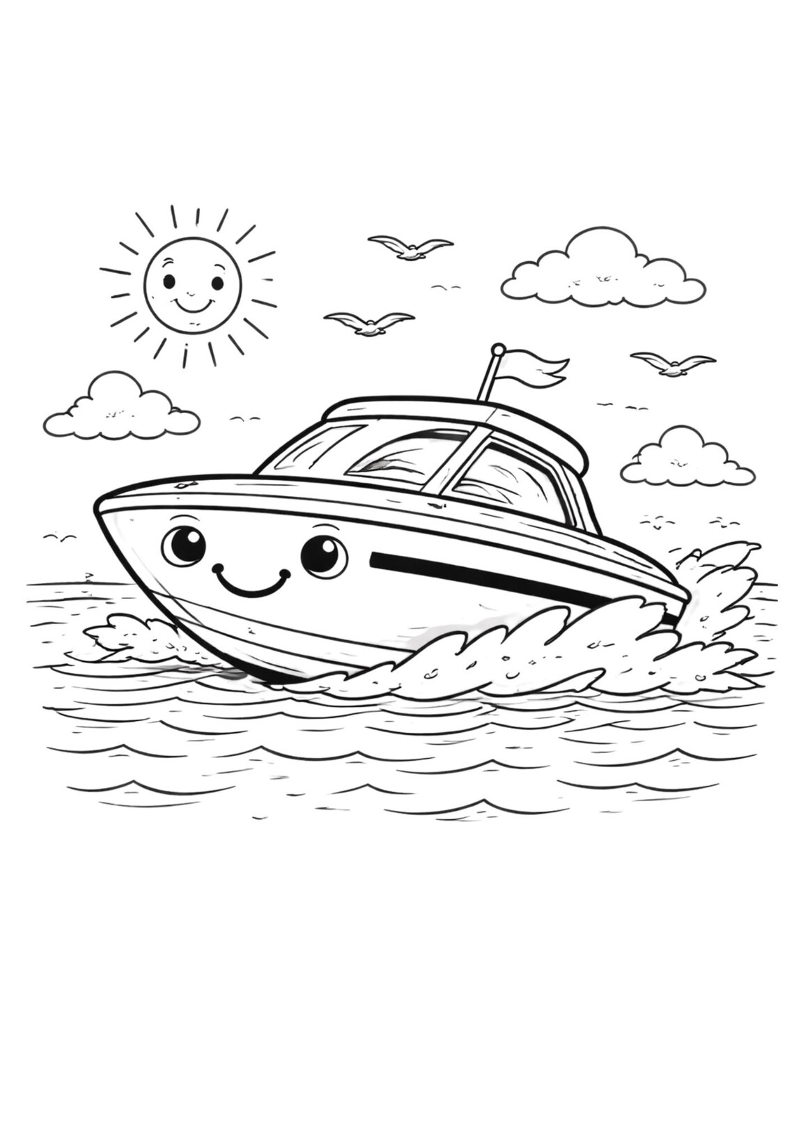 Transportation Coloring Pages for Kids | 20 Page A4 (PDF Download) - Etsy