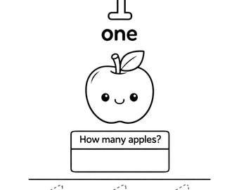 Count and Color Worksheets 1-20 | Numbers Learning Activity Pages Printable PDF Preschool Kindergarten