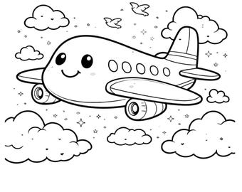 Transportation Coloring Pages for Kids | 20 Page A4 (PDF Download)