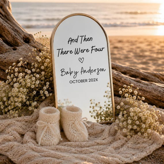Second Baby Pregnancy Announcement, Baby Number 2, Gender Neutral Social Media Reveal, Editable Canva Template, Instant Digital Download