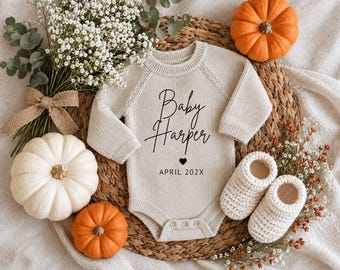 Fall Pregnancy Announcement Template | Autumn Pumpkin Baby Reveal | Gender Neutral Pumpkins Florals Basket | Editable Canva Social Media