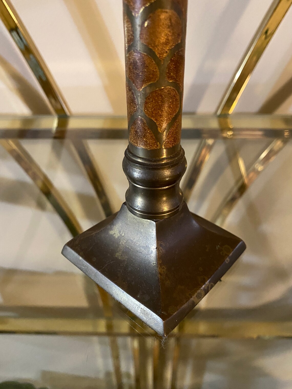 Unique Gatco Brass Candlestick Holder with Scalloped Shimmer Etsy