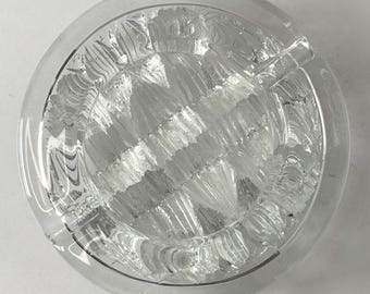 Cenicero "Iceberg" de vidrio artístico sueco Nybro Glasbruk de la década de 1980 de Paul Isling