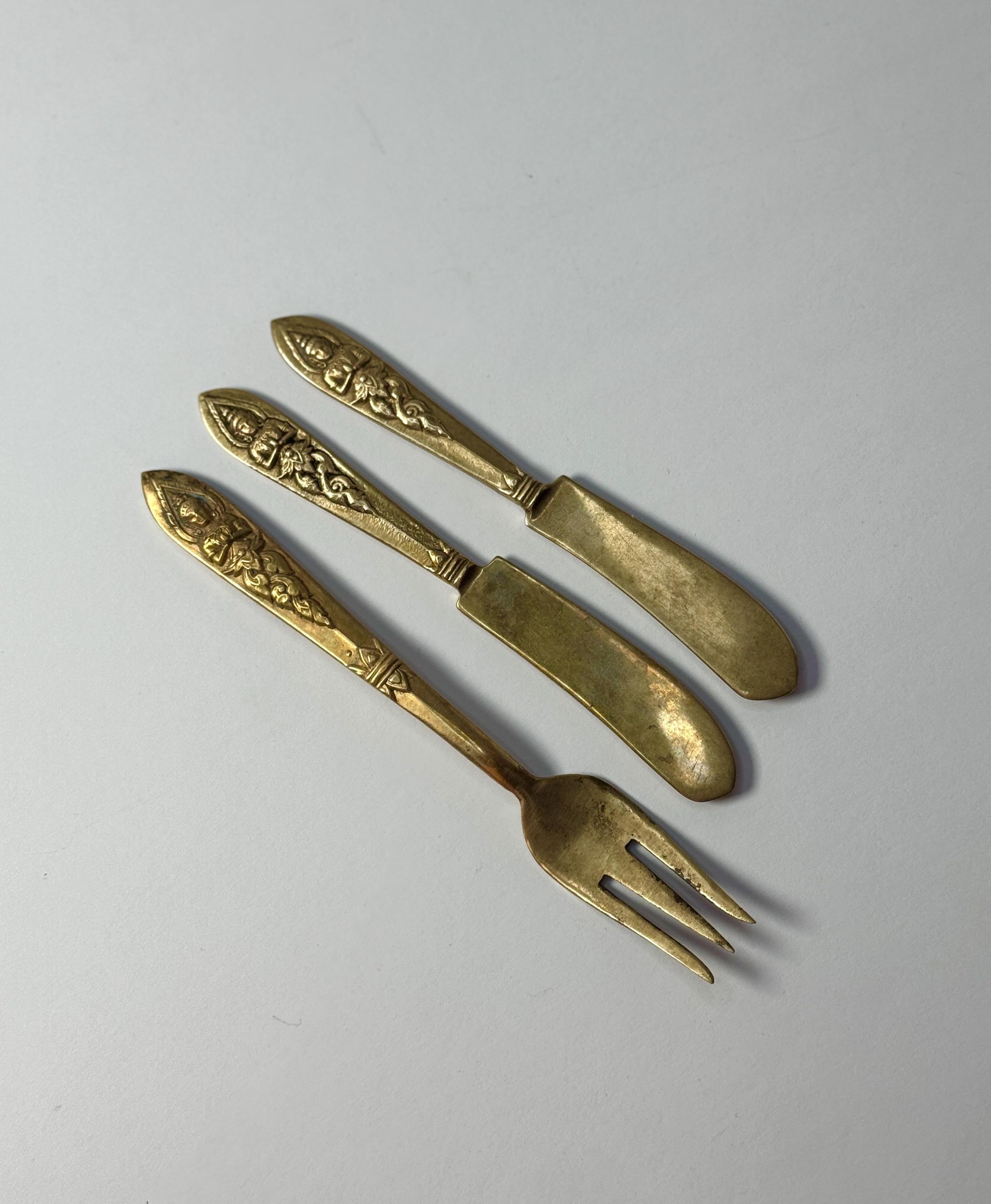 Thai Brass Flatware - Etsy