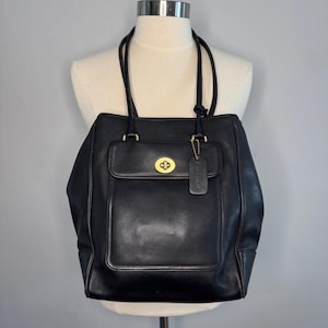 Vintage COACH Penelope City Bag 9714 Black Leather - Etsy