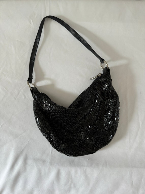 Vintage Black Y2K Metal Mesh Shoulder Bag - Etsy
