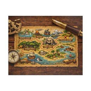 Treasure Map Puzzle | Pirate Island Jigsaw image 4
